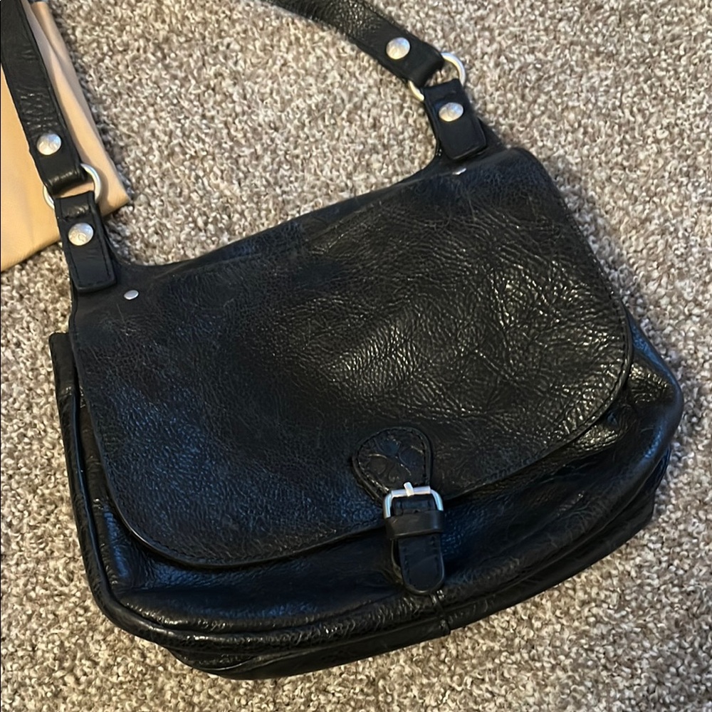 Patricia Nash Black Saddle Bag with Embossed Leather London Model - Picture 6 of 8